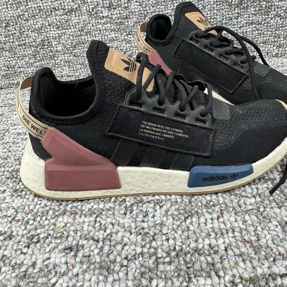 Adidas NMD_R1 V2 Shoes Mens 7 Boost Casual Sneaker GZ2573 Black Tan
